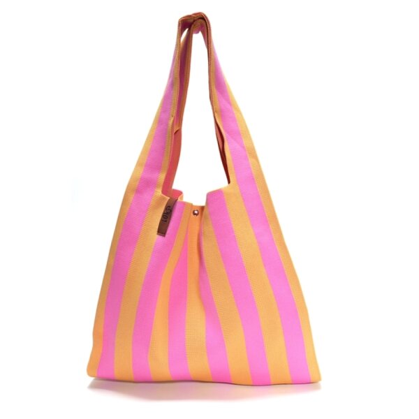 SHOPPER - LOIS 87 - PINK / ORANGE 35x45 CM BY LOT83