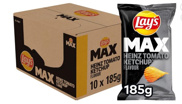 MEGAPACK 10 X  MAX HEINZ TOMATEN KETCHUP 10  X 185 GR BY LAYS