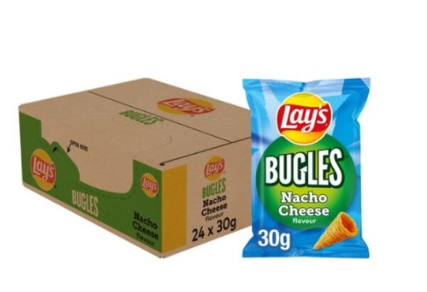VORTEILSPACK BUGLES NACHO CHEESE FLAVOR 24X30GR - BY LAY`S