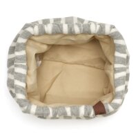 CLUTCH / KULTURTASCHE - EMMA 75 -  GRAU / WEISS 30x17x24 CM BY LOT83
