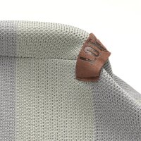 CLUTCH / KULTURTASCHE - EMMA 56 -  GRAU GESTREIFT 30x7x20 CM BY LOT83