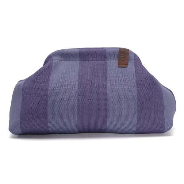 CLUTCH / KULTURTASCHE - EMMA 88 -  BLAU GESTREIFT 30x7x20 CM BY LOT83