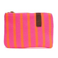 TASCHE - PIA 23 - PINK / ORANGE GESTREIFT 19x13 CM BY LOT83