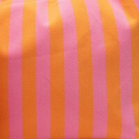 SHOPPER INKL. CLUTCH - ROMEE 14 - PINK / ORANGE GESTREIFT 32x40 CM  BY LOT83