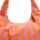 SHOPPER INKL. CLUTCH - ROMEE 14 - PINK / ORANGE GESTREIFT 32x40 CM  BY LOT83