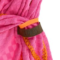 SCHAL MARLY - PINK / ORANGE AUS FROTTEE 180x75 CM  BY LOT83