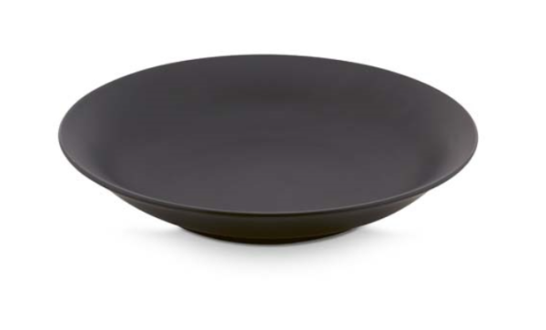PASTA PLATE MATT BLACK 25,5 CM - GROSSER PASTATELLER  - BY vtwonen