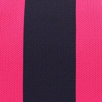 CLUTCH / KULTURTASCHE - EMMA 100 -  SCHWARZ / PINK GESTREIFT 30x7x20 CM BY LOT83