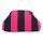 CLUTCH / KULTURTASCHE - EMMA 100 -  SCHWARZ / PINK GESTREIFT 30x7x20 CM BY LOT83