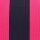 CLUTCH / KULTURTASCHE - EMMA 100 -  SCHWARZ / PINK GESTREIFT 30x7x20 CM BY LOT83