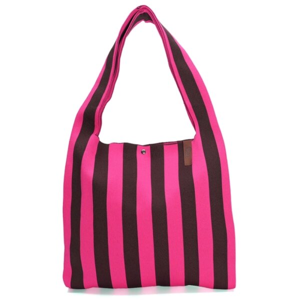 SHOPPER - LOIS 122 - PINK / DUNKELBRAUN 35x45 CM BY LOT83