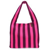 SHOPPER - LOIS 130 - PINK / SCHWARZ IN FROTTEE 35x45 CM...
