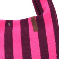 SHOPPER - LOIS 130 - PINK / SCHWARZ IN FROTTEE 35x45 CM...