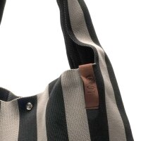SHOPPER - LOIS 22 - GRAU / SCHWARZ 35x45 CM BY LOT83