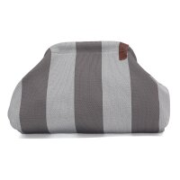 CLUTCH / KULTURTASCHE - EMMA 107 -  GRAU GESTREIFT...