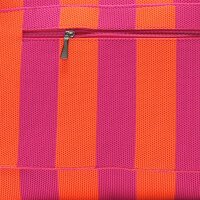 HANDTASCHE - KAAT 07 - PINK / ORANGE GESTREIFT 27 x 20 x 6 CM  BY LOT83