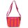 HANDTASCHE - KAAT 07 - PINK / ORANGE GESTREIFT 27 x 20 x 6 CM  BY LOT83