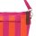 HANDTASCHE - KAAT 07 - PINK / ORANGE GESTREIFT 27 x 20 x 6 CM  BY LOT83