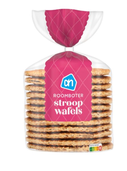 AH ROOMBOTER STROOPWAFELS  - SIRUPWAFFELN 12 x 39 GR (468 GR) - BY ALBERT HEIJN