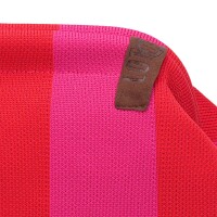 CLUTCH / KULTURTASCHE - EMMA 109 -  PINK / ROT GESTREIFT...