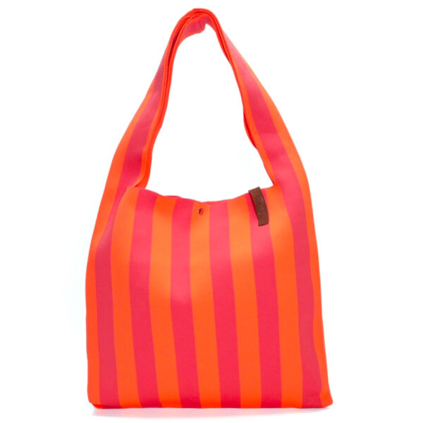 SHOPPER - LOIS 147 - ORANGE GESTREIFT 35x45 CM BY LOT83