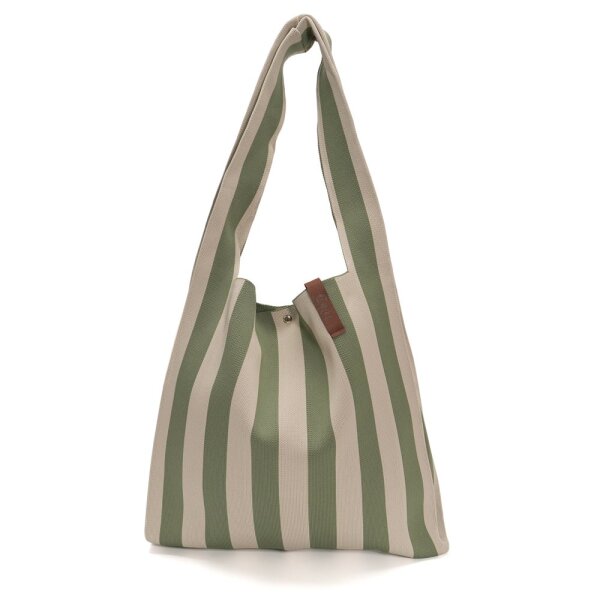 SHOPPER - LOIS 68 - OLIVGRÜN / BEIGE 35x45 CM BY LOT83