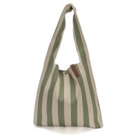 SHOPPER - LOIS 68 - OLIVGRÜN / BEIGE 35x45 CM BY LOT83