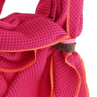 SCHAL KIM 17 - WAFFELSTRUKTUR PINK / NEONORANGE - CA: 200 x 90 cm - BY LOT83