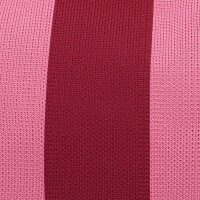 CLUTCH / KULTURTASCHE - EMMA 105 -  ROSA / DUNKELROT GESTREIFT 30x7x20 CM BY LOT83