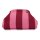 CLUTCH / KULTURTASCHE - EMMA 105 -  ROSA / DUNKELROT GESTREIFT 30x7x20 CM BY LOT83