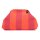 CLUTCH / KULTURTASCHE - EMMA 110 -  ORANGE GESTREIFT 30x7x20 CM BY LOT83
