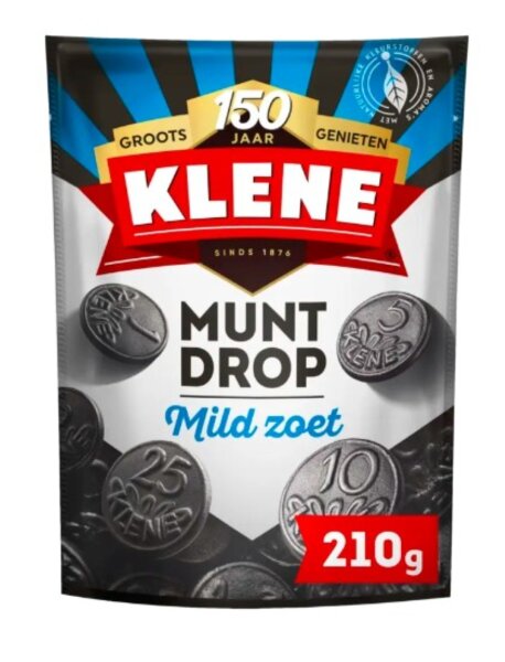 MUNTDROP - MILDE SÜßE LAKRITZ - 210G BY KLENE