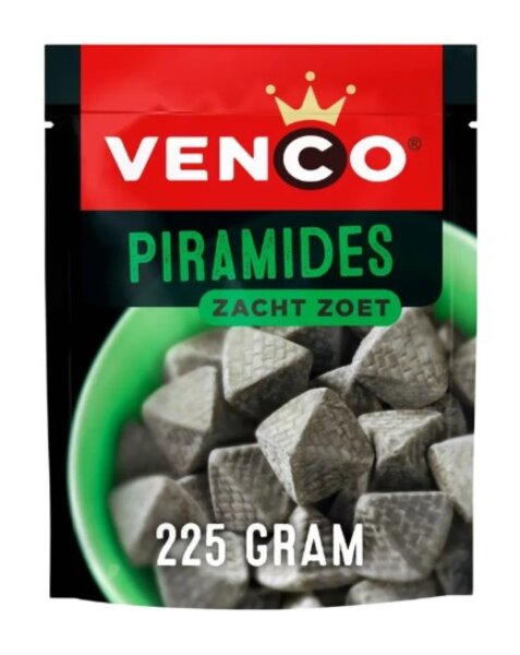 PIRAMIDES - 235 G - SÜSSE WEICHE LAKRITZ PYRAMIDEN - BY VENCO