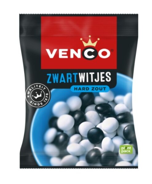 ZWARTWITJES - LAKRITZ-SALMIAK-PFEFFERMINZ - 285 G -  BY VENCO