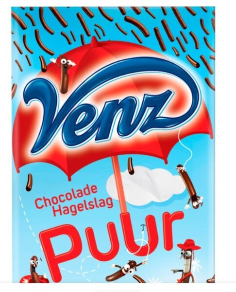 KWINKSLAG PUUR & VANILLE  -  ZARTBITTER UND VANILLE SCHOKOLADENSTREUSEL 400 GR - BY VENZ