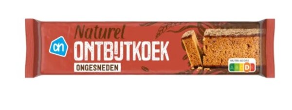 AH NATUREL ONTBIJTKOEK - HONIGKUCHEN UNGESCHNITTEN 550 GR - BY ALBERT HEIJN