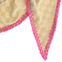 SCHAL MARLY - BEIGE / PINK AUS FROTTEE 75x180 CM  BY LOT83