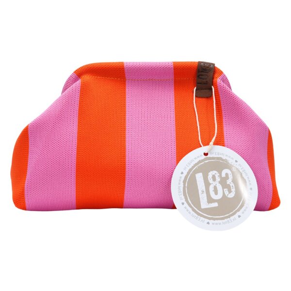 CLUTCH / KULTURTASCHE - EMMA 09 -  ROSA / ORANGE 30x7x20 CM BY LOT83