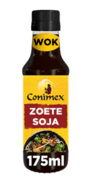 WOKSAUS ZOETE SOJA - WOKSAUCE SÜSSE SOJA - 175 ML - BY CONIMEX
