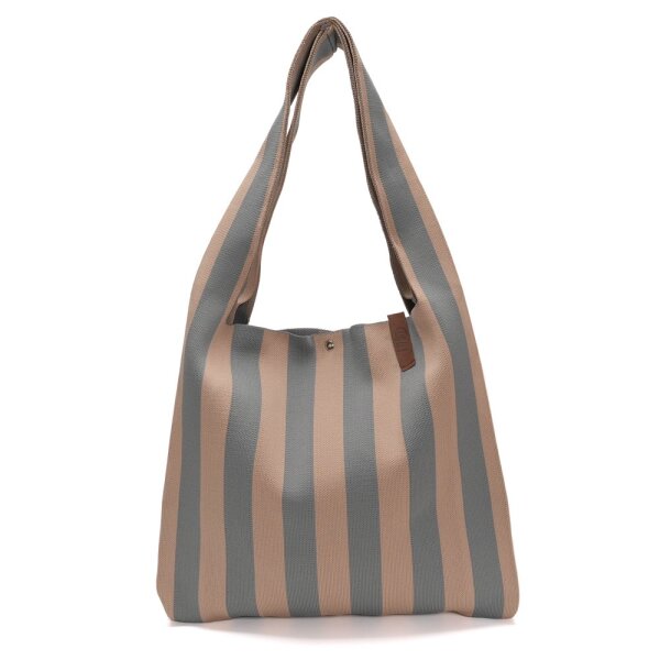 SHOPPER - LOIS 67 - BLAUGRAU / BEIGE 35x45 CM BY LOT83