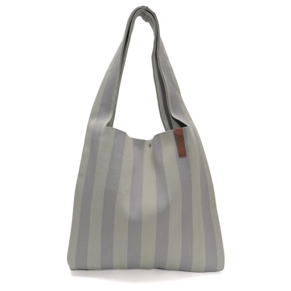 SHOPPER - LOIS 63 - GRAU GESTREIFT 35x45 CM BY LOT83