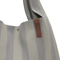 SHOPPER - LOIS 63 - GRAU GESTREIFT 35x45 CM BY LOT83