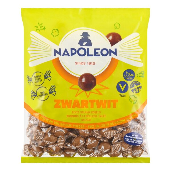 MEGAPACK - ZWARTWIT KOGELS - SALMIAK KUGELN 1000 GR. BY NAPOLEON