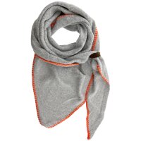 SCHAL VERA 7 - GRAU / ORANGE  75 x 180 CM  BY LOT83