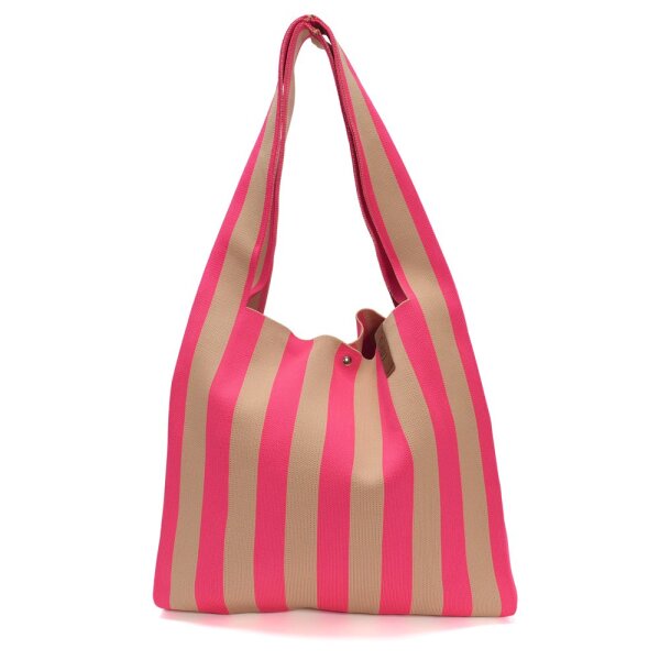 SHOPPER - LOIS 71 - PINK / BEIGE 35x45 CM BY LOT83