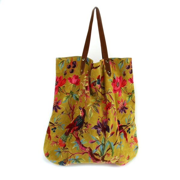 SHOPPER - TASCHE - PARADISE LARGE OCRE - OCKER - 52/55cm BY IMBARRO
