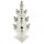 TULPENVAAS 3-DELIG WIT 40 CM - TULPENVASE 3-TEILIG WEISS - BY HEINEN DELFT BLAUW